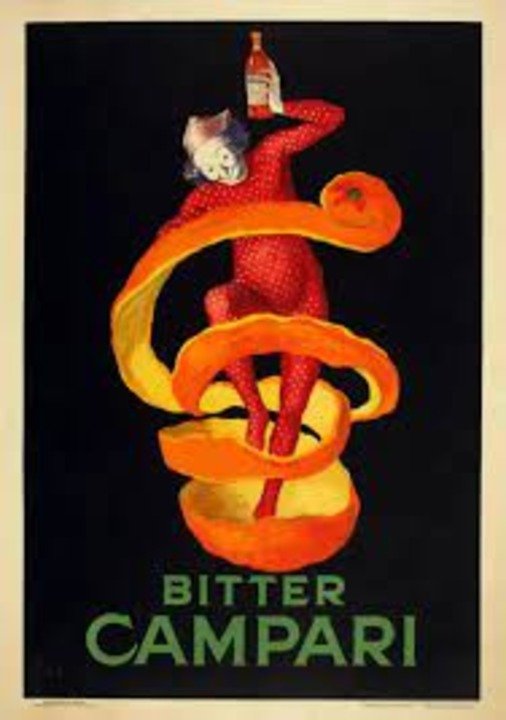 Original Campari bitter poster