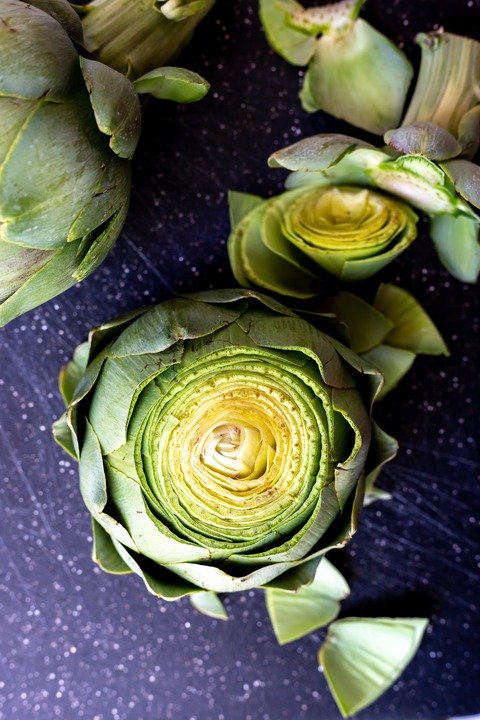 Artichoke on a table
